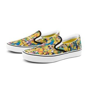 Vans x The Simpsons ComfyCush Slip-On Shoe VN0A3WMD1TJ1 Size 11 Gift Included